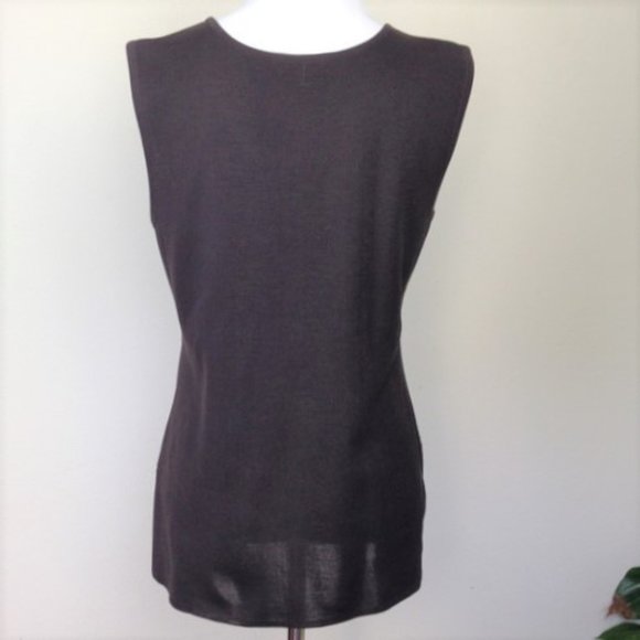 NWT Misook Chocolate Brown Tank Top xs - Picture 4 of 6
